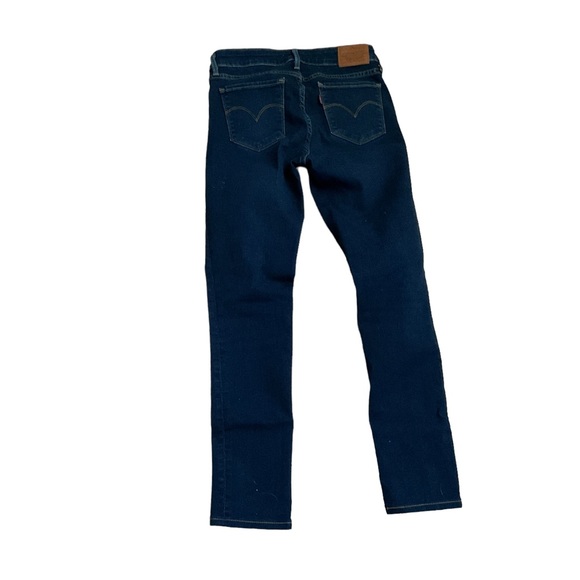Levis 711 Skinny Dark Wash Denim Blue Jeans Woman’s Size 26 X 27 - Picture 2 of 11